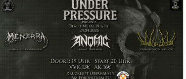 Event-Image for 'Under Pressure Death Metal Night 24.04.25 in der Druckluft'