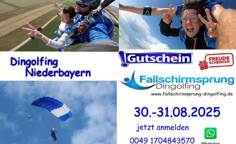 Event-Image for 'Fallschirm-Tandemsprung Niederbayern'