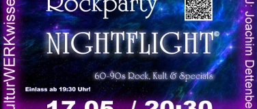 Event-Image for 'Rockparty NIGHTFLIGHT im kulturWerkwissen! Die Premiere!'