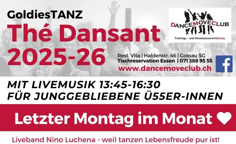 Th&eacute; Dansant - SeniorenPaartanz Nachmittag mit LiveMusik Tickets
