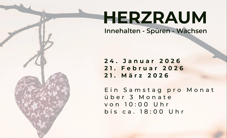 Event-Image for 'Herzraum - Eine Gruppe zum Innehalten, Sp&uuml;ren und Wachsen'