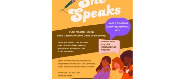 Event-Image for 'SheSpeaks - eine B&uuml;hne von Frauen f&uuml;r Frauen'