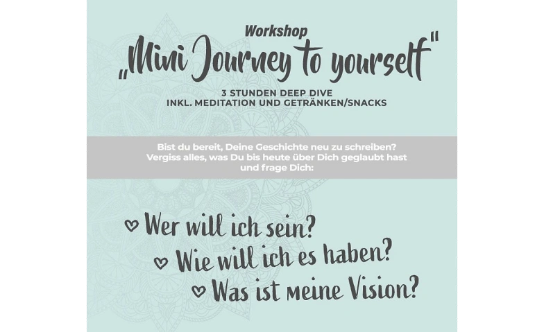 Event-Image for 'Workshop „Journey to yourself“'