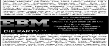 Event-Image for '"EBM - Die Party" im Gew&ouml;lbekeller1588 Stadthagen'