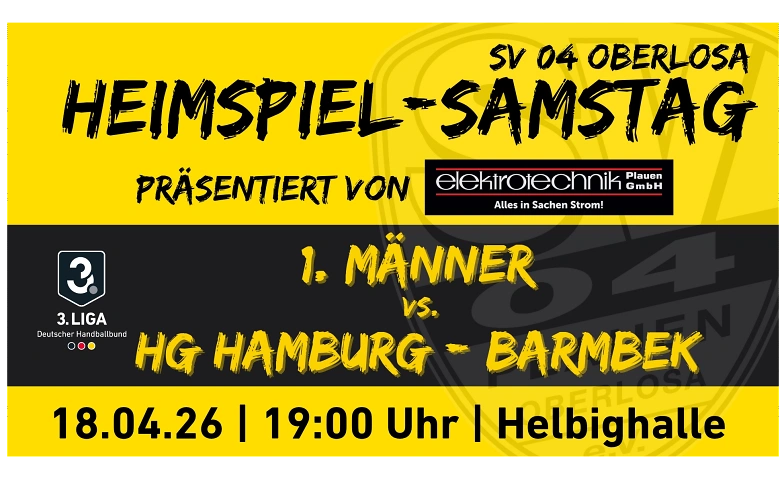 Event-Image for 'Heimspiel SV 04 Plauen-Oberlosa vs. HG Hamburg-Barmbek'