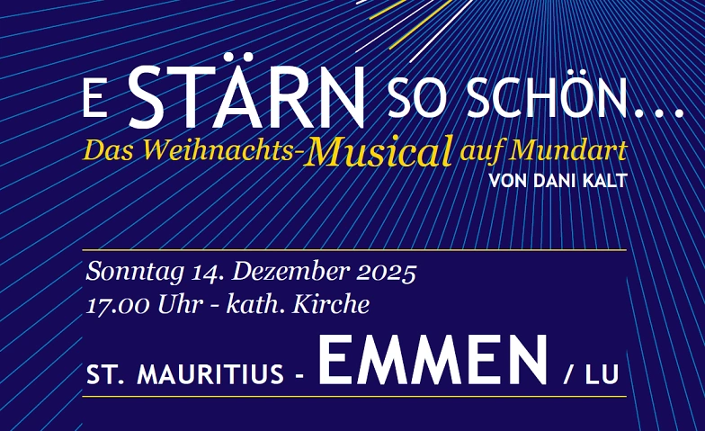 &quot;E St&auml;rn so sch&ouml;n...&quot; das Mundart Weihnachtsmusical Tickets