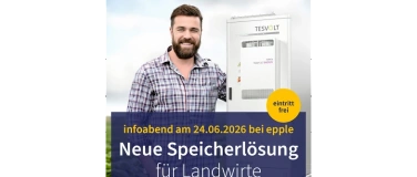 Event-Image for 'Vortrag f&uuml;r Landwirte: Speicherl&ouml;sungen'