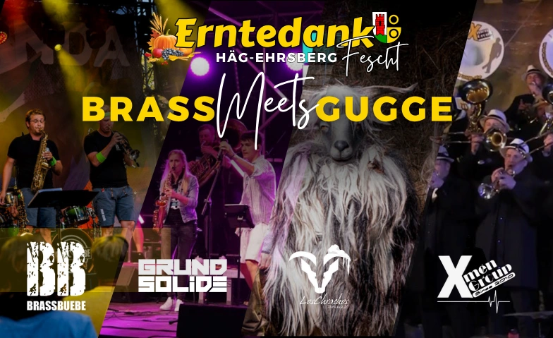 Erntedank Häg-Ehrsberg - BRASS meets GUGGE Festplatz Schäfig Ehrsberg, Schäfigweg 1, 79685 Häg-Ehrsberg Billets