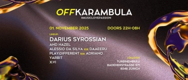 Event-Image for 'KARAMBULA W/ DARIUS SYROSSIAN'