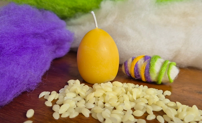 Event-Image for 'Osterbasteln: Dinoeier filzen und Eierkerzen giessen'