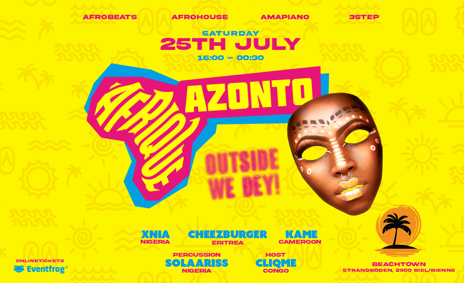 AFRIQUE x AZONTO DAYPARTY AT BEACHTOWN Beachtown Biel, Biel Tickets