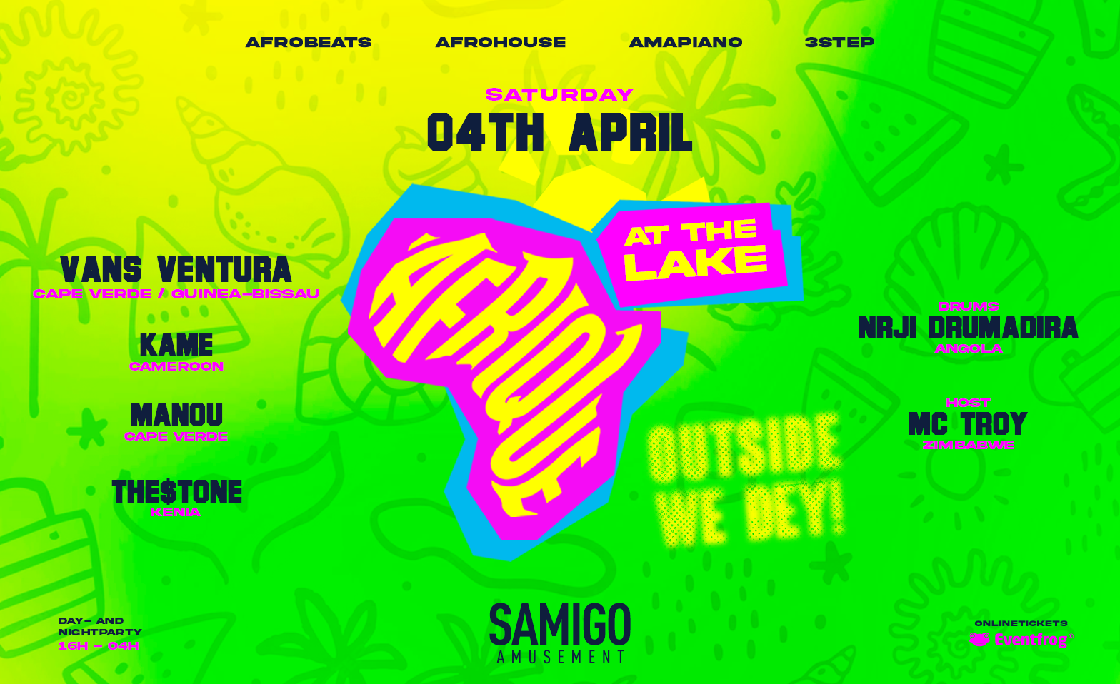 AFRIQUE SOFTOPENING (DAY- AND NIGHTPARTY) @ THE LAKE Samigo Amusement, Z&uuml;rich Tickets