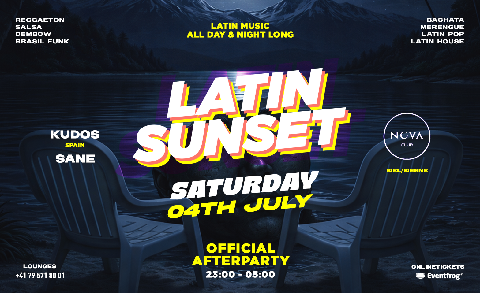 LATIN SUNSET AFTERPARTY AT NOVA CLUB Nova Club, Bienne Tickets