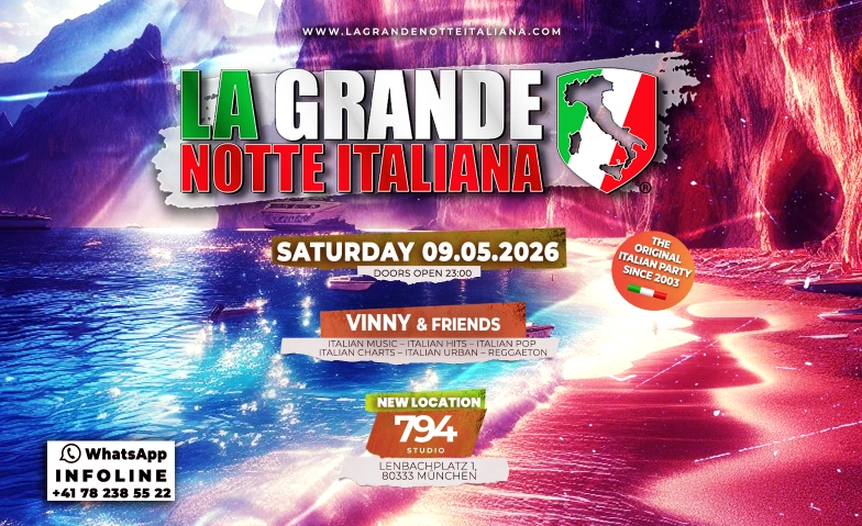 La Grande Notte Italiana @ 794 Studio Club M&uuml;nchen 794 Club, Lenbachplatz 1, 80333 M&uuml;nchen Billets