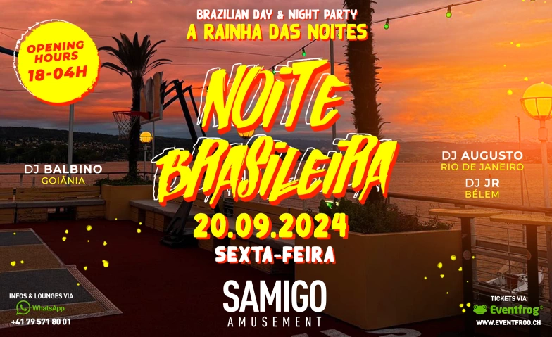 NOITE BRASILEIRA @ SAMIGO Samigo Amusement, Mythenquai 59, 8002 Zürich Tickets