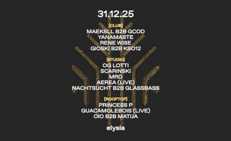 New Year at Elysia Elysia, Frankfurt-Strasse 36, 4142 M&uuml;nchenstein Tickets