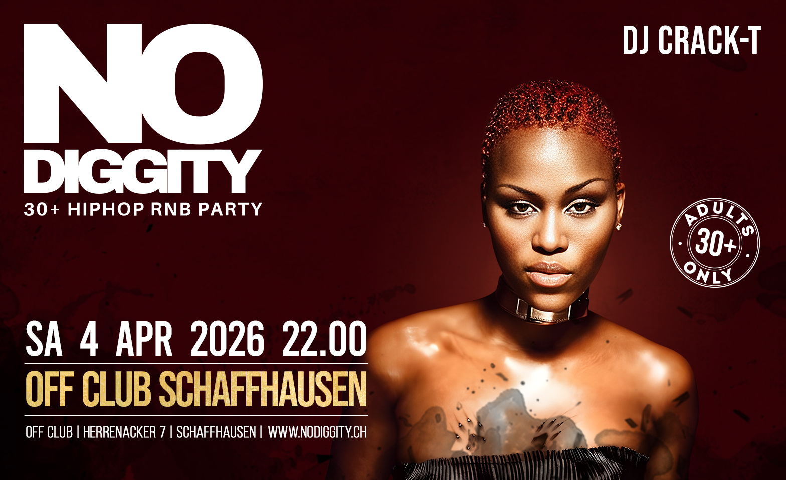 No Diggity - 30+ Hip Hop RnB Party // OFF Club Schaffhausen OFF Club Schaffhausen, Schaffhausen Tickets