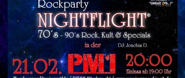 Event-Image for 'Rockparty NIGHTFLIGHT in der Homburger Papiermühle!'