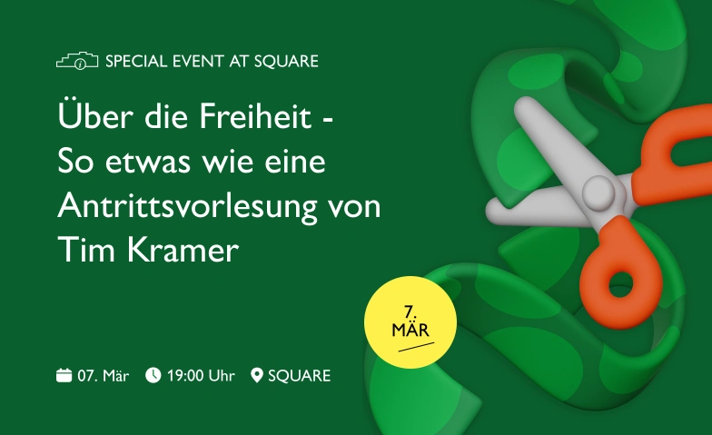 Über die Freiheit -  So etwas wie eine Antrittsvorlesung Square (HSG), Guisanstrasse 20, 9010 St. Gallen Tickets