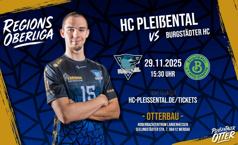 Heimspielzeit im Pleißental gegen den BHC Otterbau, Seelingstädter Str. 7, 08412 Werdau Tickets