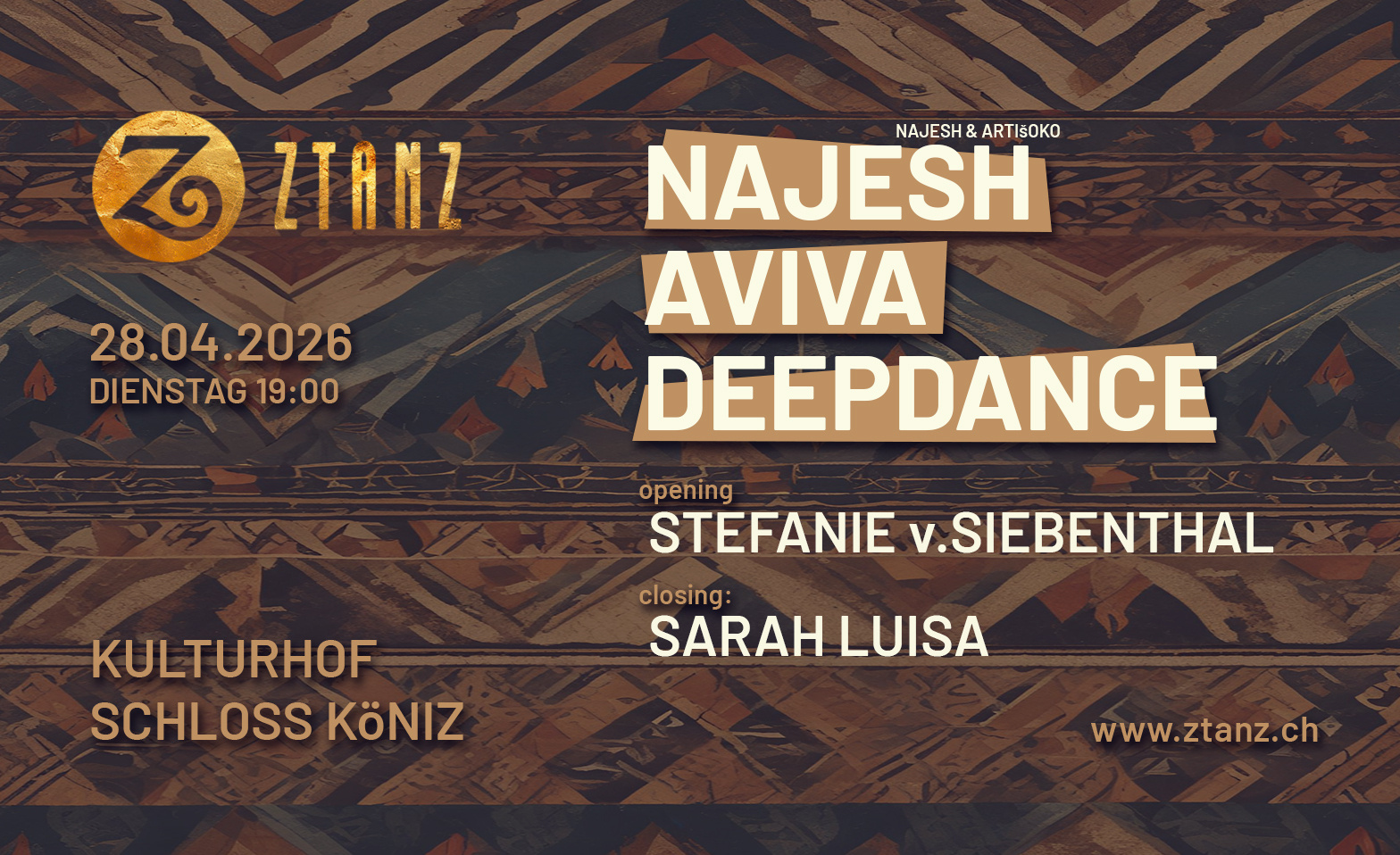 ZtanZ &ndash; Zischtig Rave Kulturhof Schloss K&ouml;niz  Rossstall, K&ouml;niz Tickets