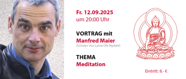 Event-Image for 'Vortrag "Meditation" mit Manfred Maier'