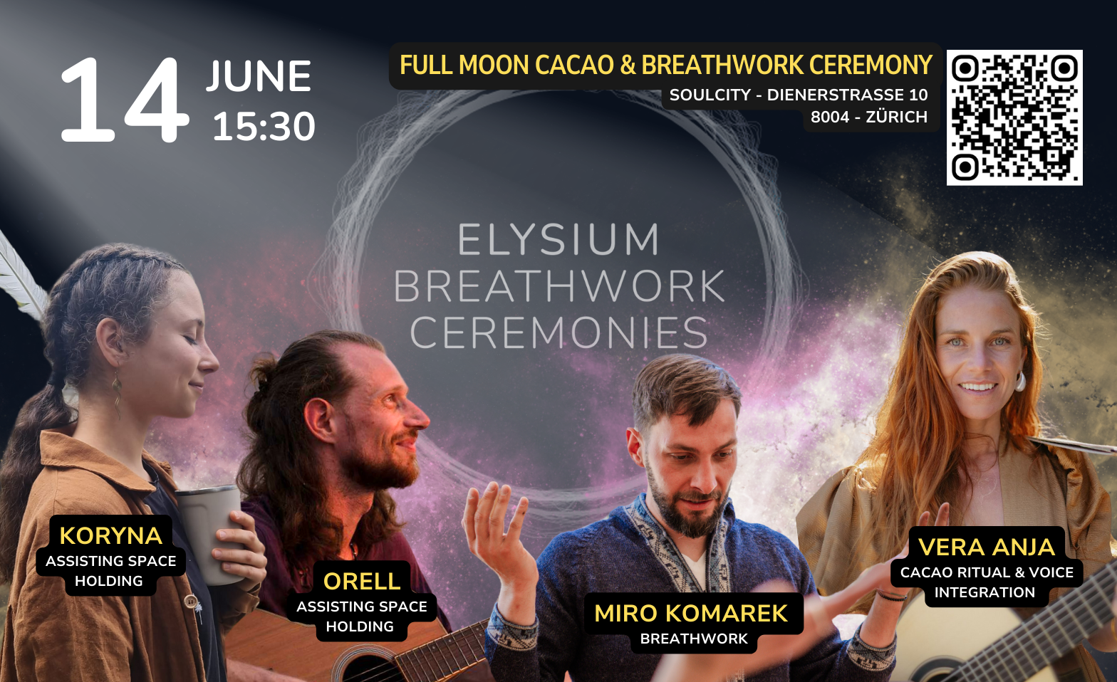 14.6 Full Moon Cacao &amp; Breathwork Ceremony Billets