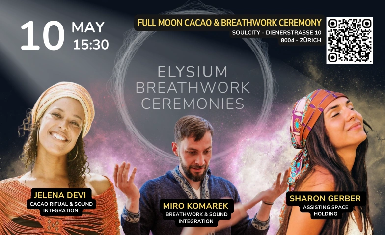 10.5. Full Moon Cacao & Breathwork Ceremony Soul City, Dienerstrasse 10, 8004 Zürich Billets