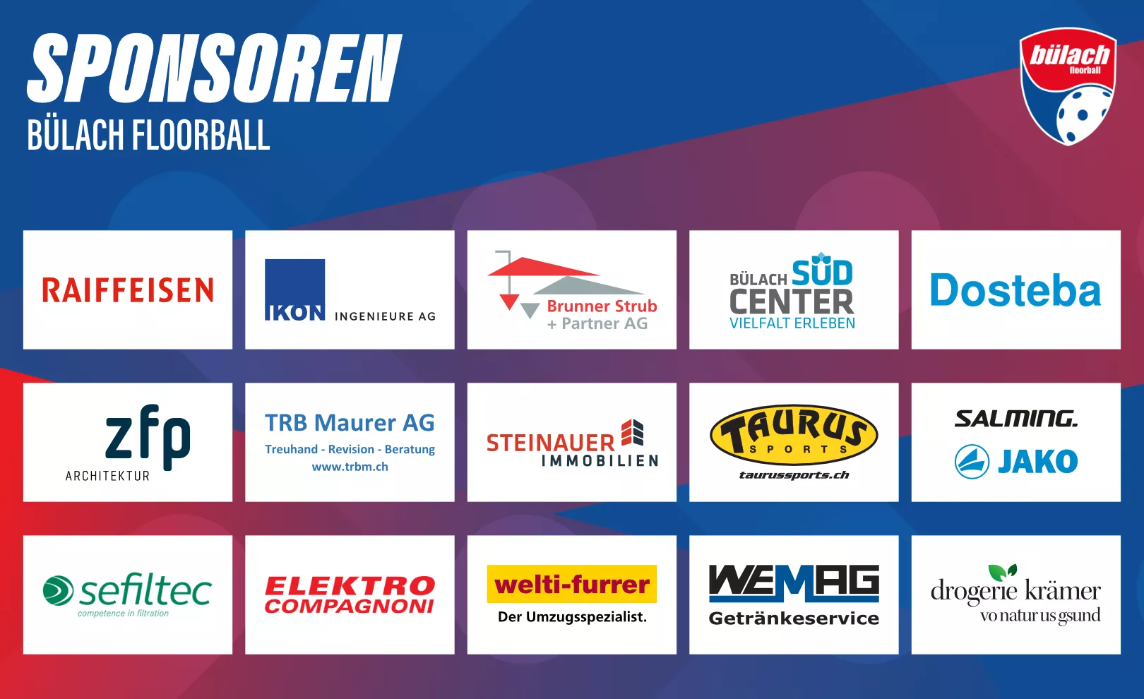 Sponsoring logo of Cup 1/16-Final: Bülach Floorball vs. Alligator Malans event