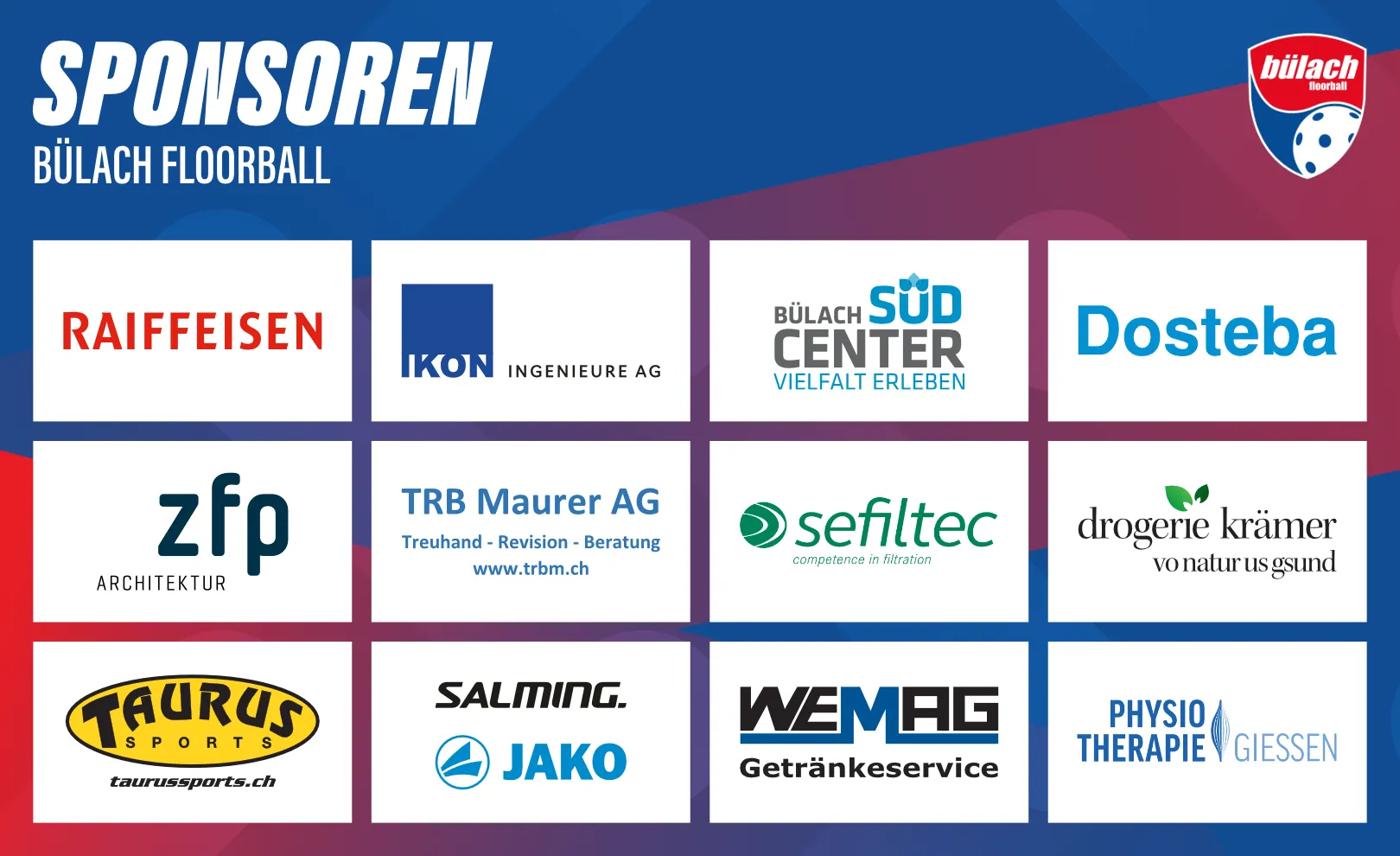 Sponsoring logo of Herren 1. Liga: Bülach Floorball vs. Red Devils March-Höfe event
