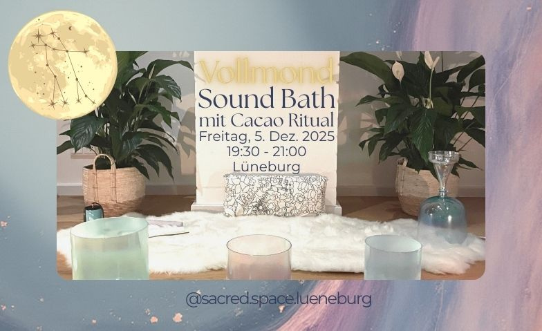 Vollmond Sound Bath im Zwilling &middot; mit Kakao-Ritual Billets
