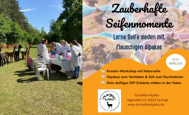 Event-Image for 'Seifen sieden mit flauschigen Alpakas'