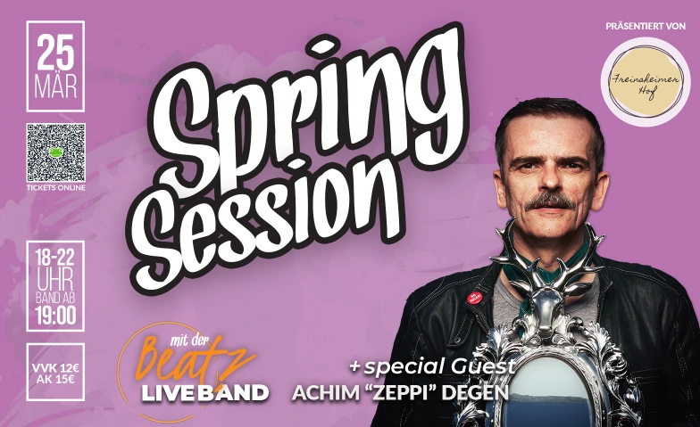 SPRING SESSION mit der BEATZLive Band &ndash; 25. M&auml;rz 2026 Freinsheimer Hof, Breitestra&szlig;e 7, 67251 Freinsheim Tickets