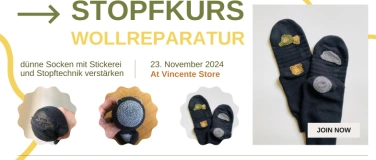 Event-Image for 'Stopfkurs - "dünne Stellen an Strickstücken reparieren"'