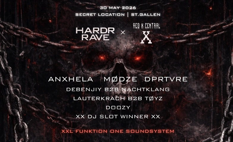 Hardr Rave x Red X Central St.Gallen,  Tickets