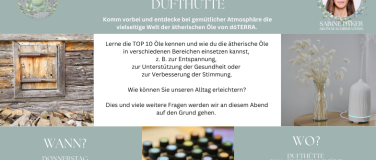 Event-Image for 'Aromaabend in der Dufthütte - Öle von dōTERRA'