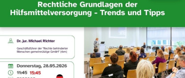 Event-Image for 'Rechtliche Grundlagen und Tipps zur Hilfsmittelversorgung'