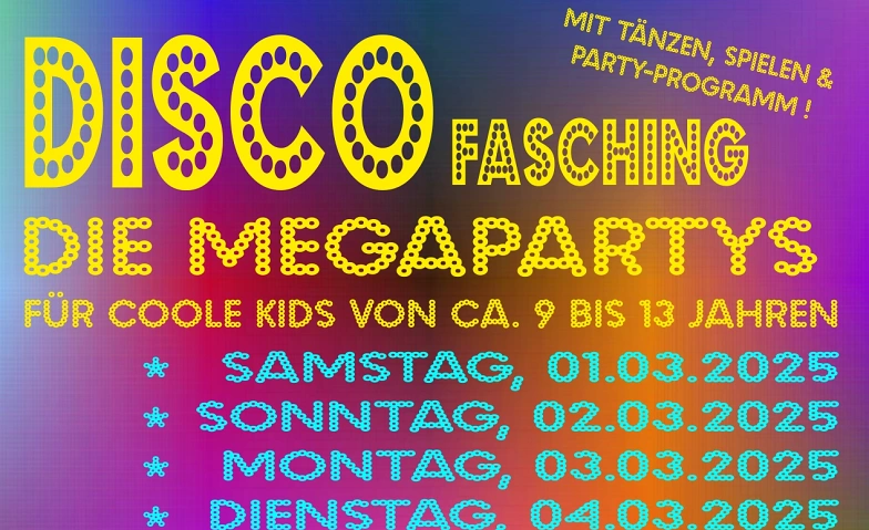 Event-Image for 'Disco-Faschingsparty für Kids von ca. 9 bis 13 Jahren'