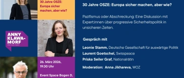 Event-Image for 'Europacaf&eacute; 30 Jahre OSZE: Europa sicher machen, aber wie?'