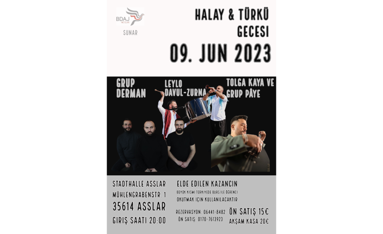 Halay & Türkü Gecesi Stadthalle Aßlar, Mühlengrabenstr. 1, 35614 Aßlar Tickets