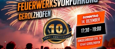 Event-Image for 'Feuerwerksvorführung Pyrotechnix - 10 Jahre Jubiläum'