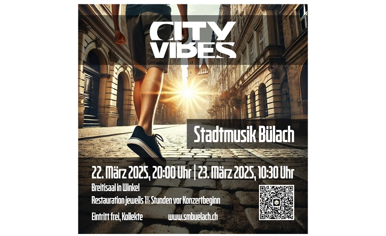 Stadtmusik B&uuml;lach; Fr&uuml;hlingskonzert &quot;City Vibes&quot; Tickets