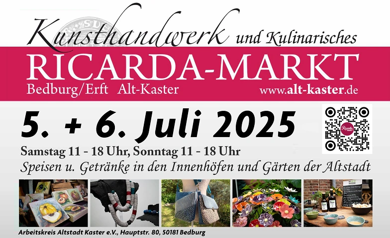Event-Image for 'Kunsthandwerkermarkt - Ricarda-Markt in Alt-Kaster'