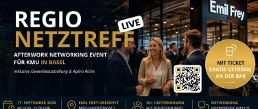 Event-Image for 'Regio Netztreff LIVE &ndash; Gewerbeausstellung Basel 2026'