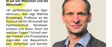 Event-Image for 'Mathias Binswanger "Wie KI Menschen und Wirtschaft steuert"'