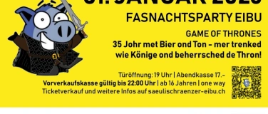 Event-Image for 'Fasnachtsparty S&auml;ulischr&auml;nzer Eibu 2026'