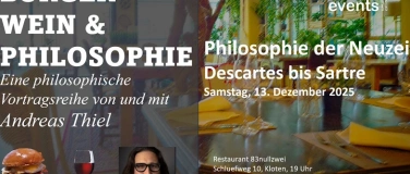Event-Image for 'BURGER WEIN & PHILOSOPHIE: Philosophie der Neuzeit'