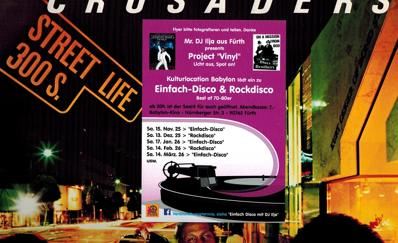 Event-Image for '„Einfach Disco“ auf Vinyl im Babylon Fürth'
