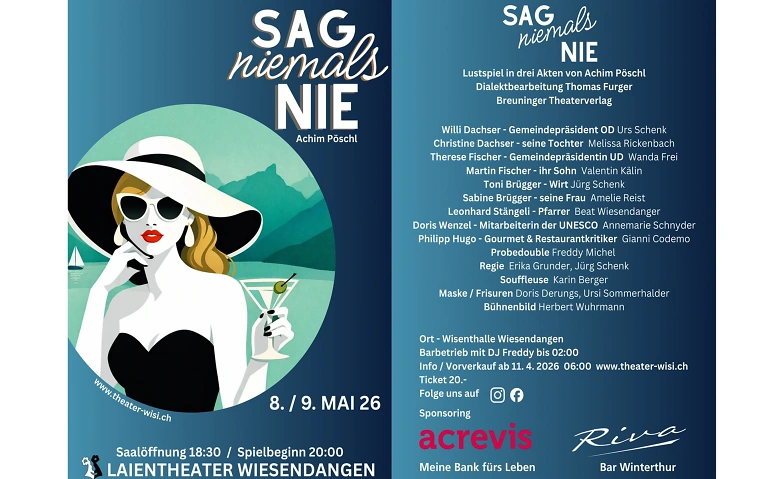 Sag niemals nie, Auff&uuml;hrung vom Samstag Tickets