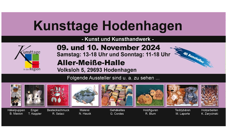 Event-Image for 'Kunsttage Hodenhagen – Der Kunsthandwerkermarkt'